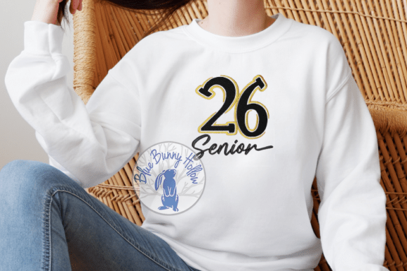 26 Senior Embroidery Design: A Bold and Modern Choice