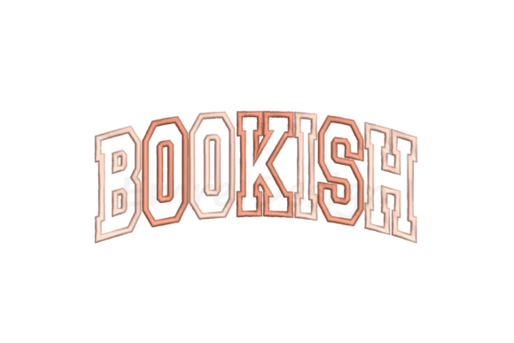Bookish Embroidery Design for Creative Projects