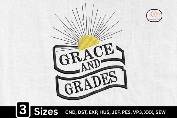 Christian Grace and Grades Teacher Embroidery