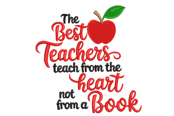Review: The Best Teachers Embroidery Design