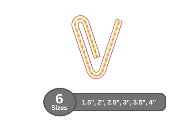 Rope Twist Alphabet - V: A Versatile Holiday Embroidery Font