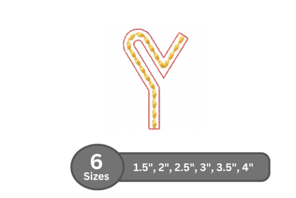 Rope Twist Alphabet -Y: A Versatile Embroidery Font
