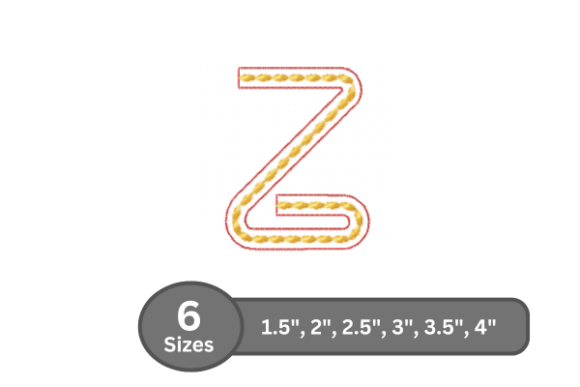 Rope Twist Alphabet - Z: A Bold and Stylish Choice