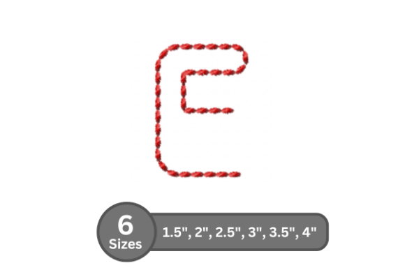 Soft Cord Alphabet -E: Perfect for Personalized Gifts
